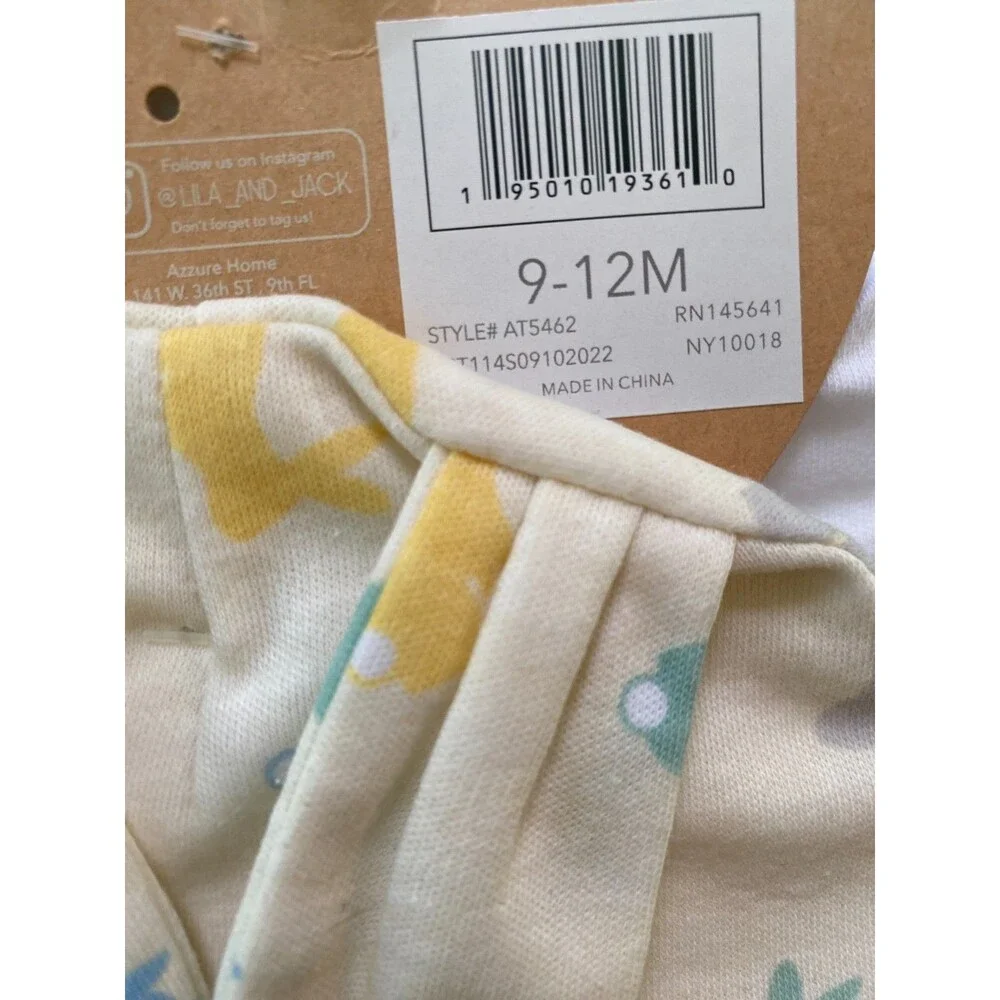 NEW NWT Lila And Jack Easter Boys 9-12 Months 4 Piece Set Bunny Ear Hat Socks
